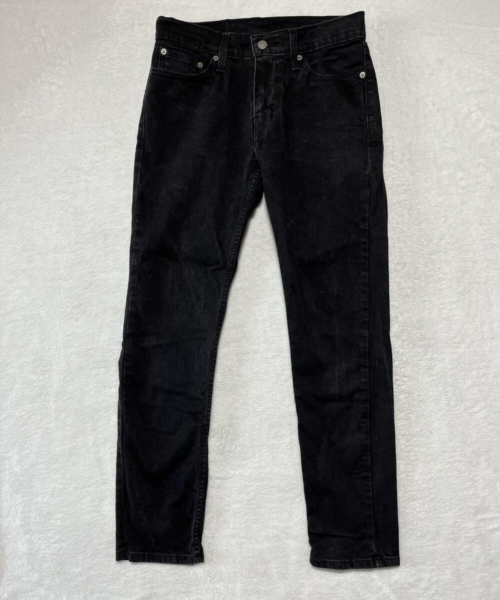 Levis 511 Jeans Mens 29x30 Black Slim Fit Stretch Denim Tapered Leg Pants